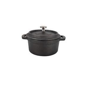 Sedona Kitchen 2pc Seasoned Cast Iron Mini Dutch Oven Round Mini Cocotte New